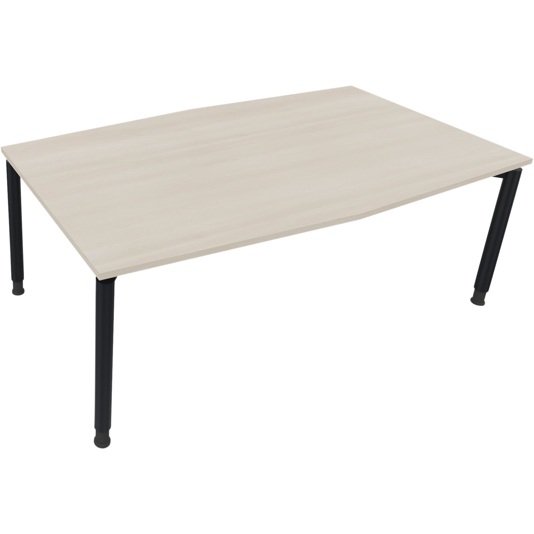 Neutralware Konferenztisch communication 2.000 x 680-820 x 1.000/1.100 mm (B x H x T) anthrazit metallic – Produktbild 3