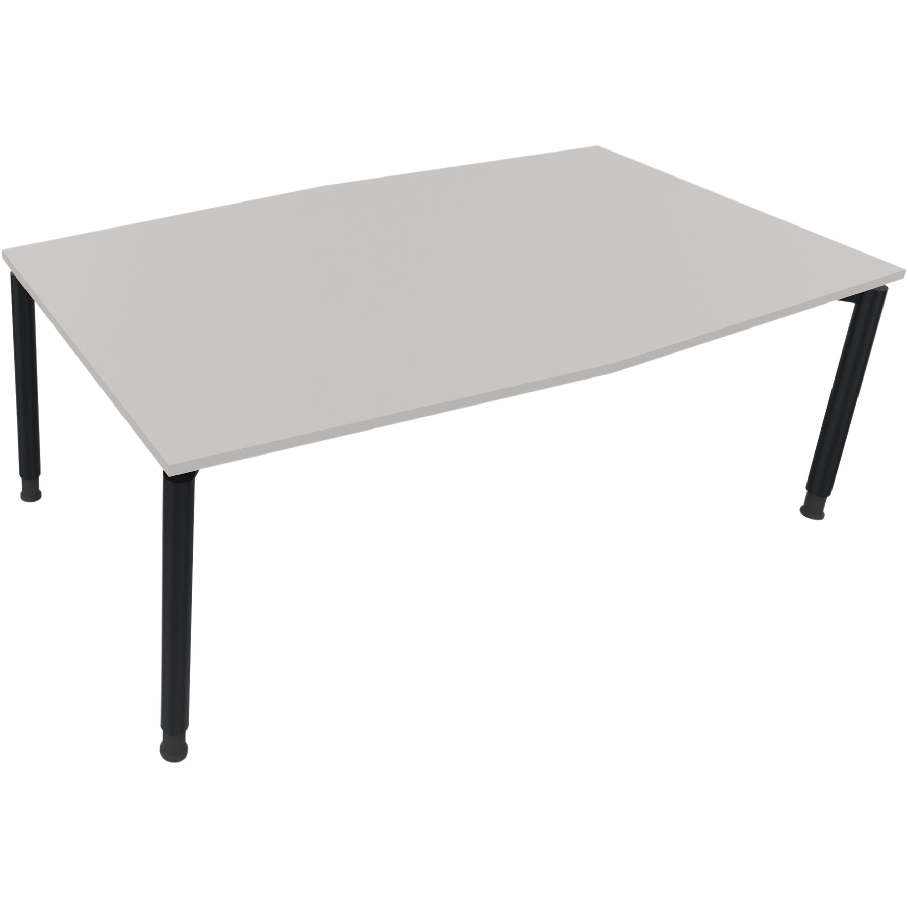 Neutralware Konferenztisch communication 2.000 x 680-820 x 1.000/1.100 mm (B x H x T) anthrazit metallic – Produktbild 4