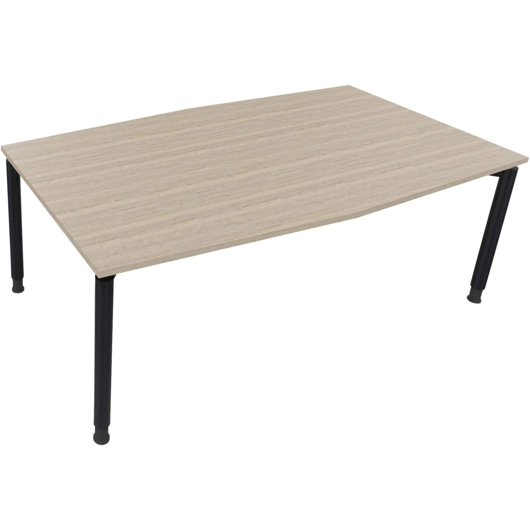 Konferenztisch communication 2.000 x 680-820 x 1.000/1.100 mm (B x H x T) anthrazit metallic
