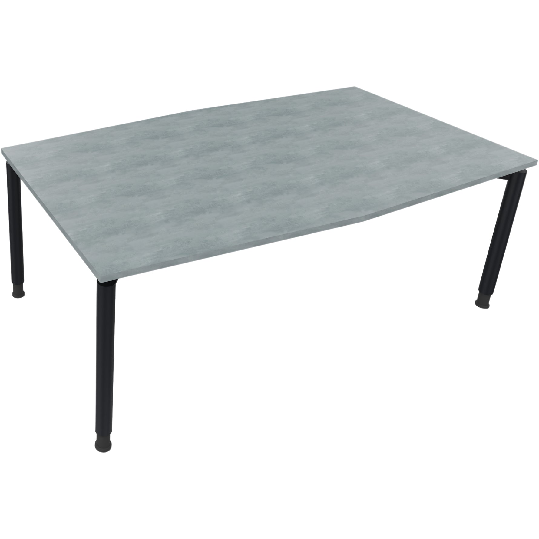 Neutralware Konferenztisch communication 2.000 x 680-820 x 1.000/1.100 mm (B x H x T) anthrazit metallic – Produktbild 6