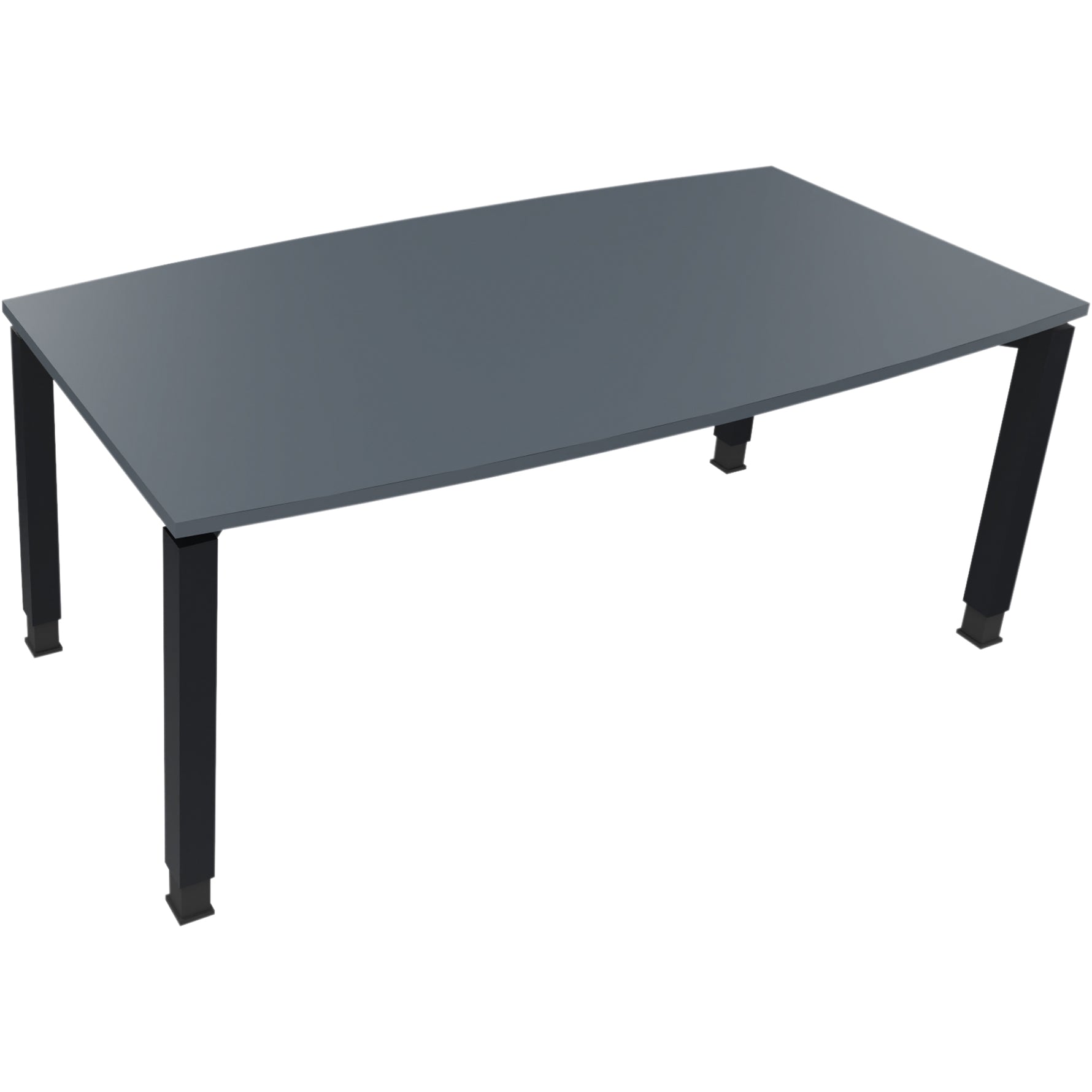 Neutralware Konferenztisch communication 1.800 x 680-820 x 800/900 mm (B x H x T) anthrazit metallic – Produktbild 5