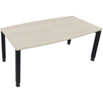Neutralware Konferenztisch communication 1.800 x 680-820 x 800/900 mm (B x H x T) anthrazit metallic – Produktbild 3