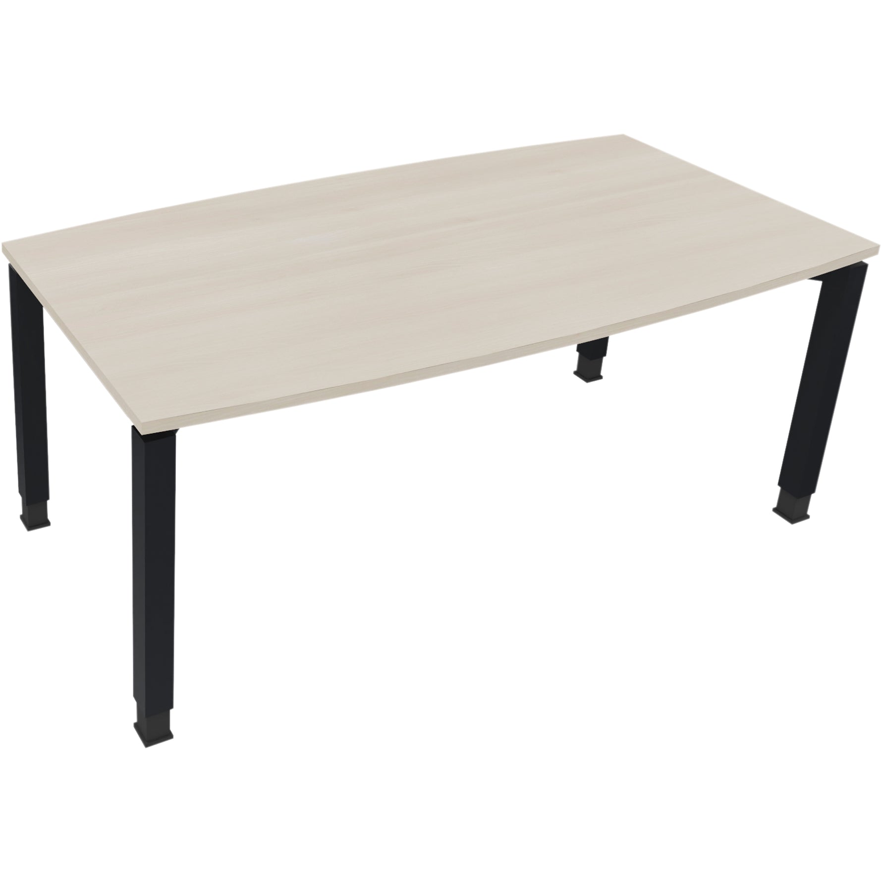 Neutralware Konferenztisch communication 1.800 x 680-820 x 800/900 mm (B x H x T) anthrazit metallic – Produktbild 3