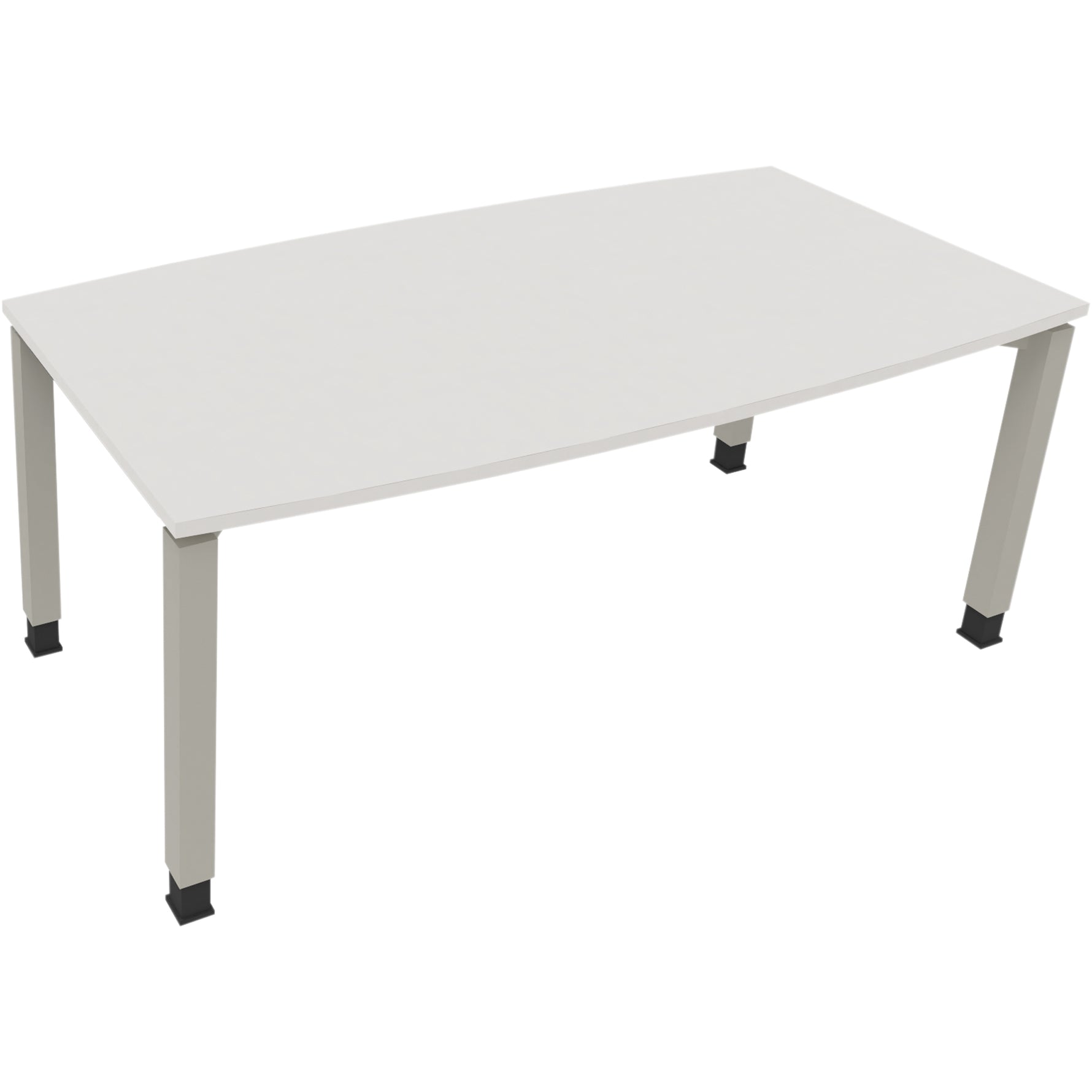 Neutralware Konferenztisch communication 1.800 x 680-820 x 800/900 mm (B x H x T) silberaluminium