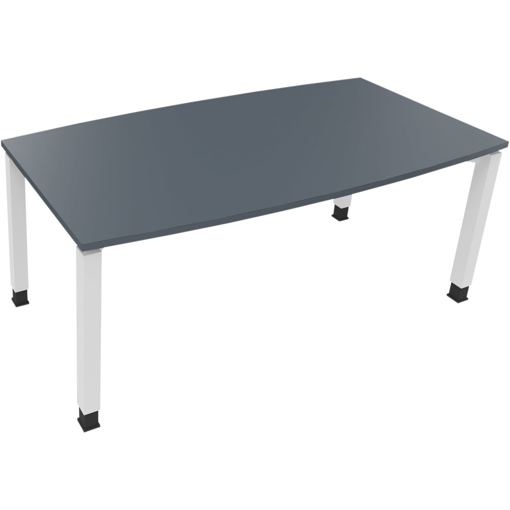 Neutralware Konferenztisch communication 1.800 x 680-820 x 800/900 mm (B x H x T) verkehrsweiß – Produktbild 4