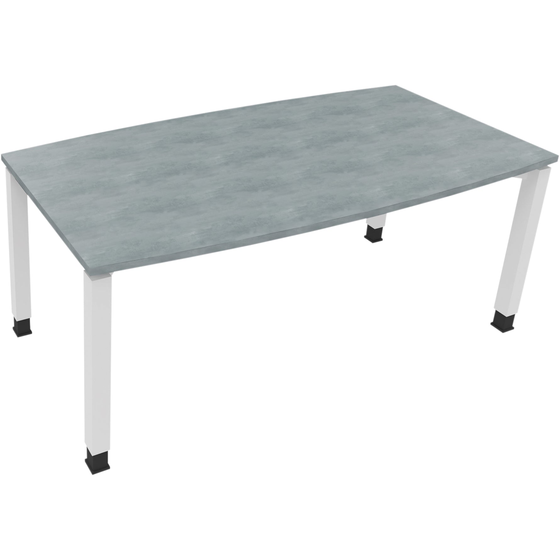 Neutralware Konferenztisch communication 1.800 x 680-820 x 800/900 mm (B x H x T) verkehrsweiß – Produktbild 5
