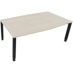 Neutralware Konferenztisch communication 2.000 x 680-820 x 1.000/1.100 mm (B x H x T) anthrazit metallic