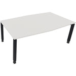 Neutralware Konferenztisch communication 2.000 x 680-820 x 1.000/1.100 mm (B x H x T) anthrazit metallic – Produktbild 2