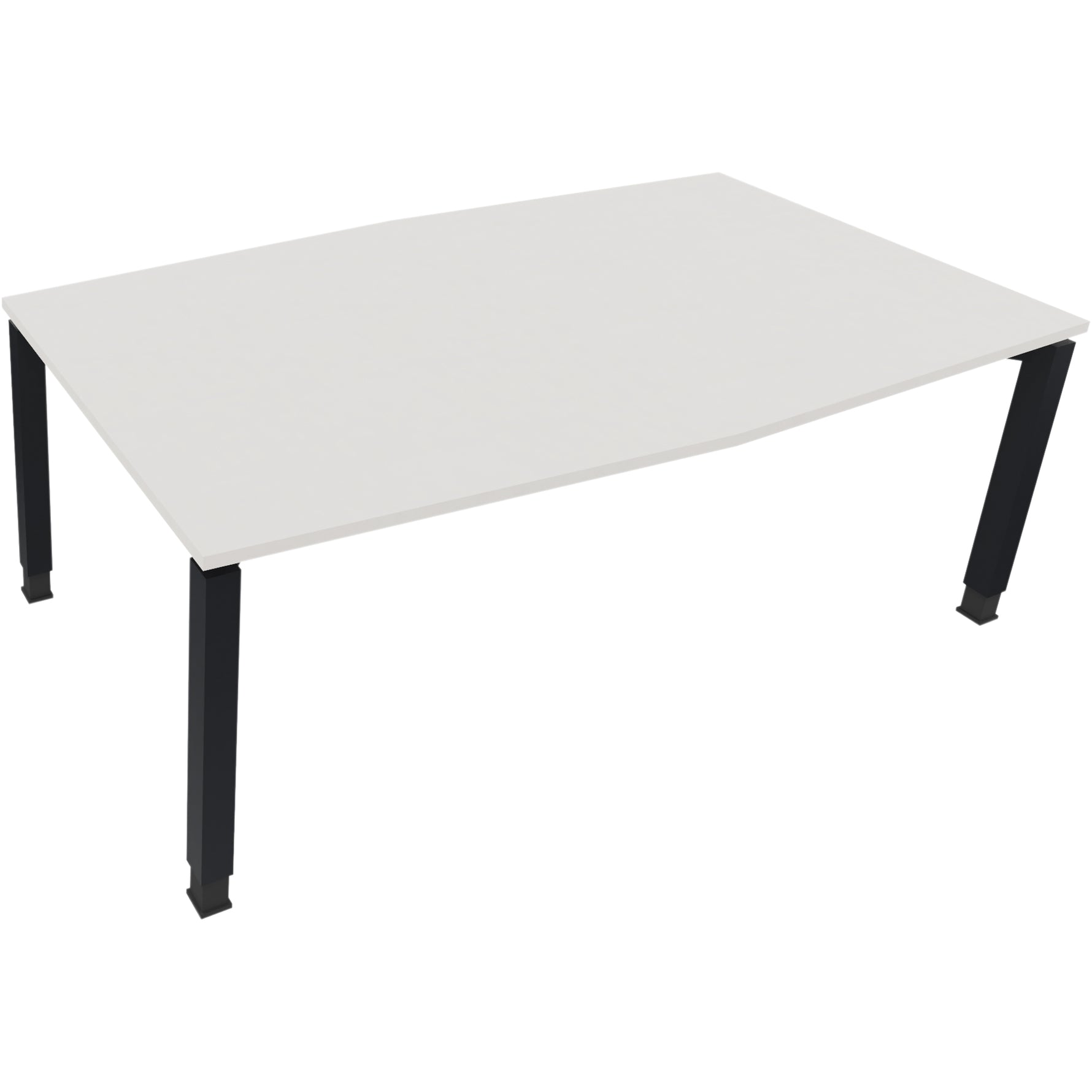 Neutralware Konferenztisch communication 2.000 x 680-820 x 1.000/1.100 mm (B x H x T) anthrazit metallic – Produktbild 2