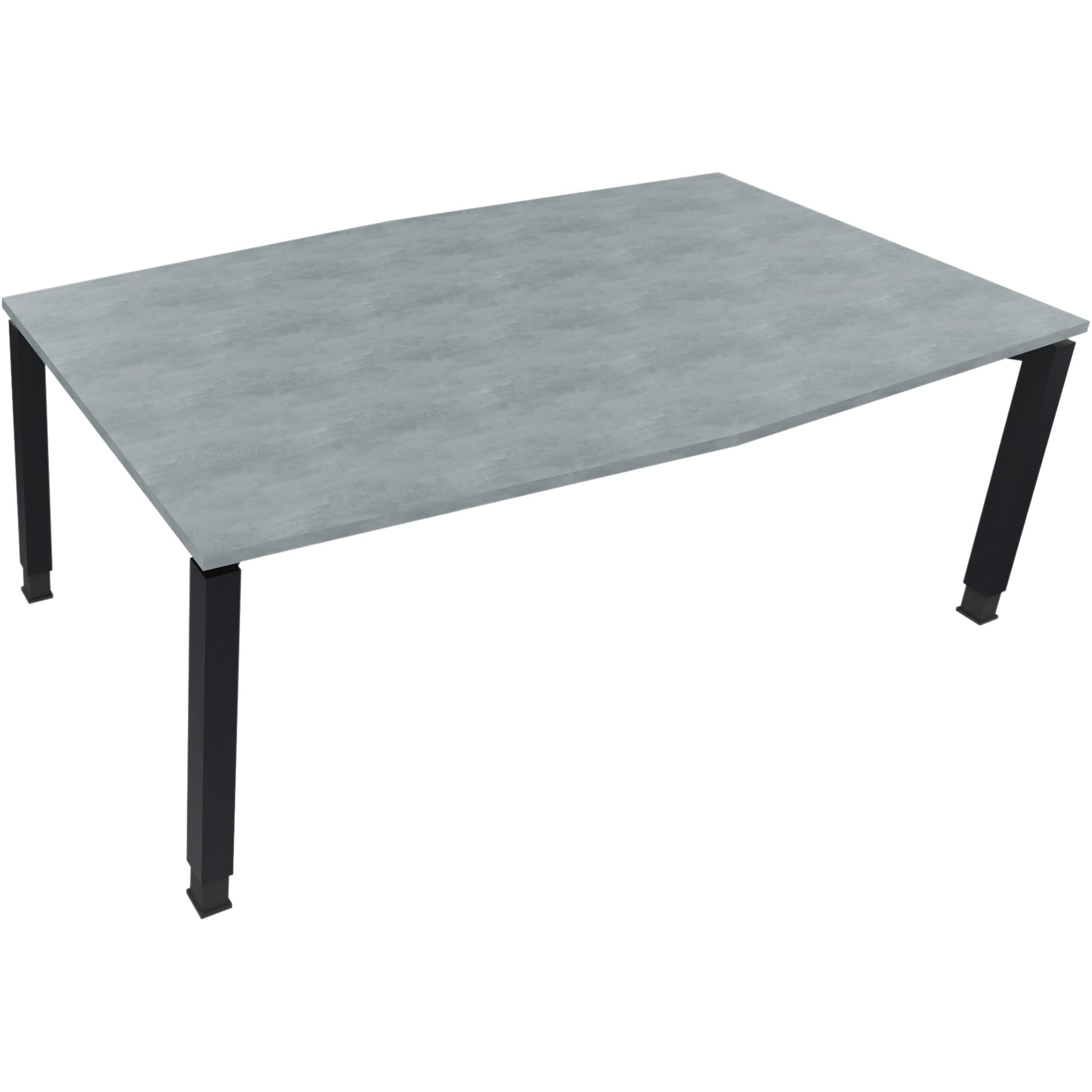 Neutralware Konferenztisch communication 2.000 x 680-820 x 1.000/1.100 mm (B x H x T) anthrazit metallic – Produktbild 6