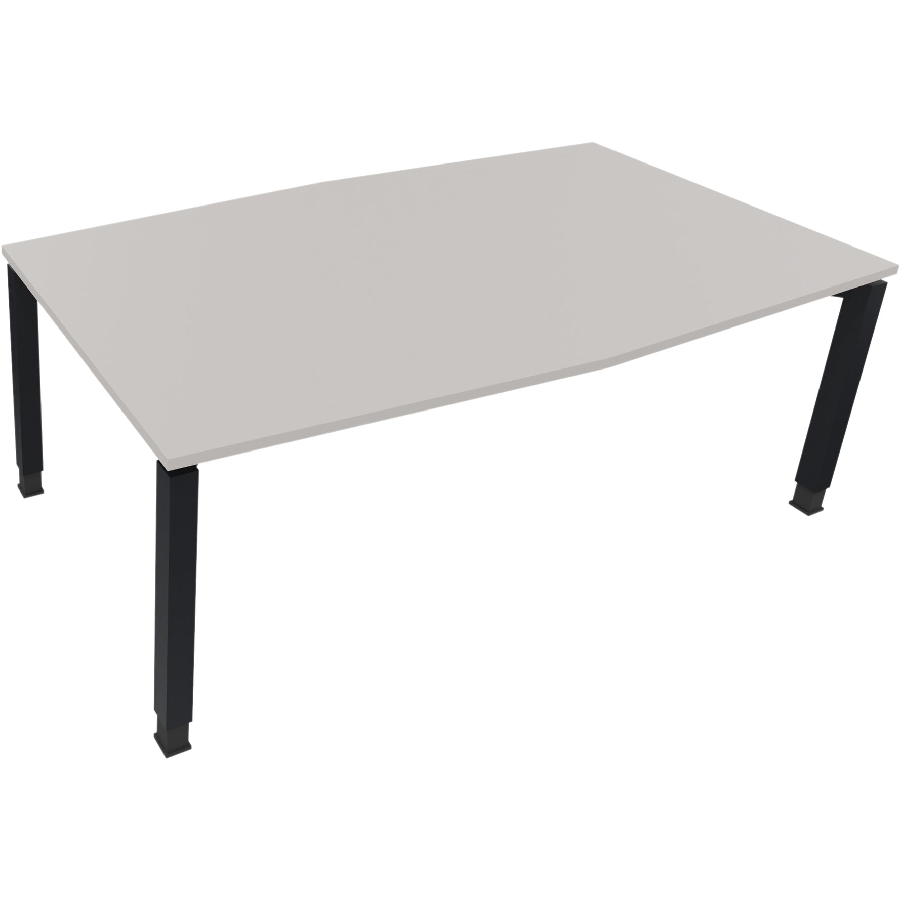 Neutralware Konferenztisch communication 2.000 x 680-820 x 1.000/1.100 mm (B x H x T) anthrazit metallic – Produktbild 4