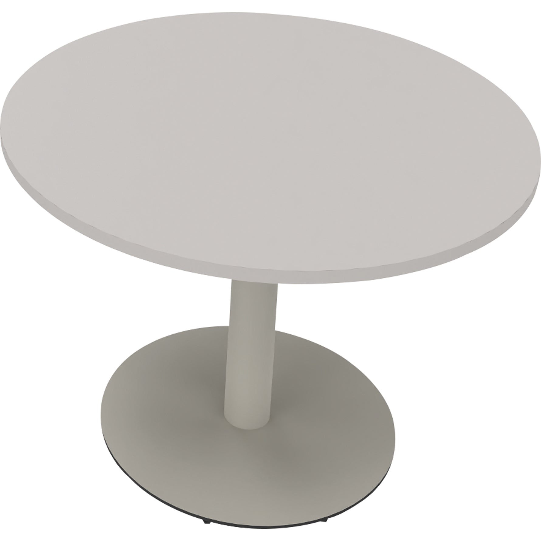 Neutralware Konferenztisch communication rund 1.000 x 720 mm (Ø x H) silberaluminium