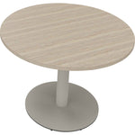 Konferenztisch communication rund 1.000 x 720 mm (Ø x H) silberaluminium