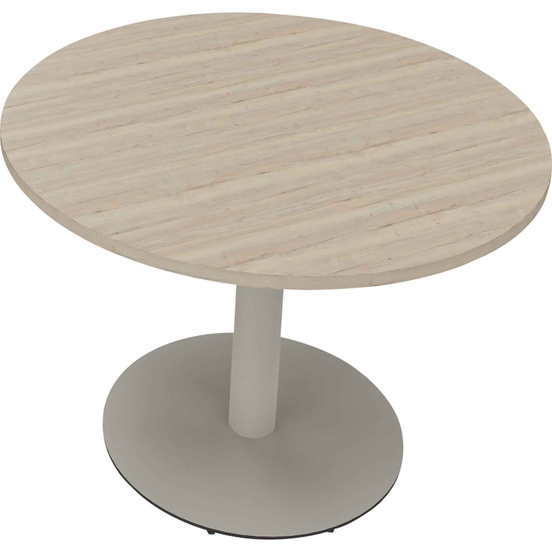 Konferenztisch communication rund 1.000 x 720 mm (Ø x H) silberaluminium
