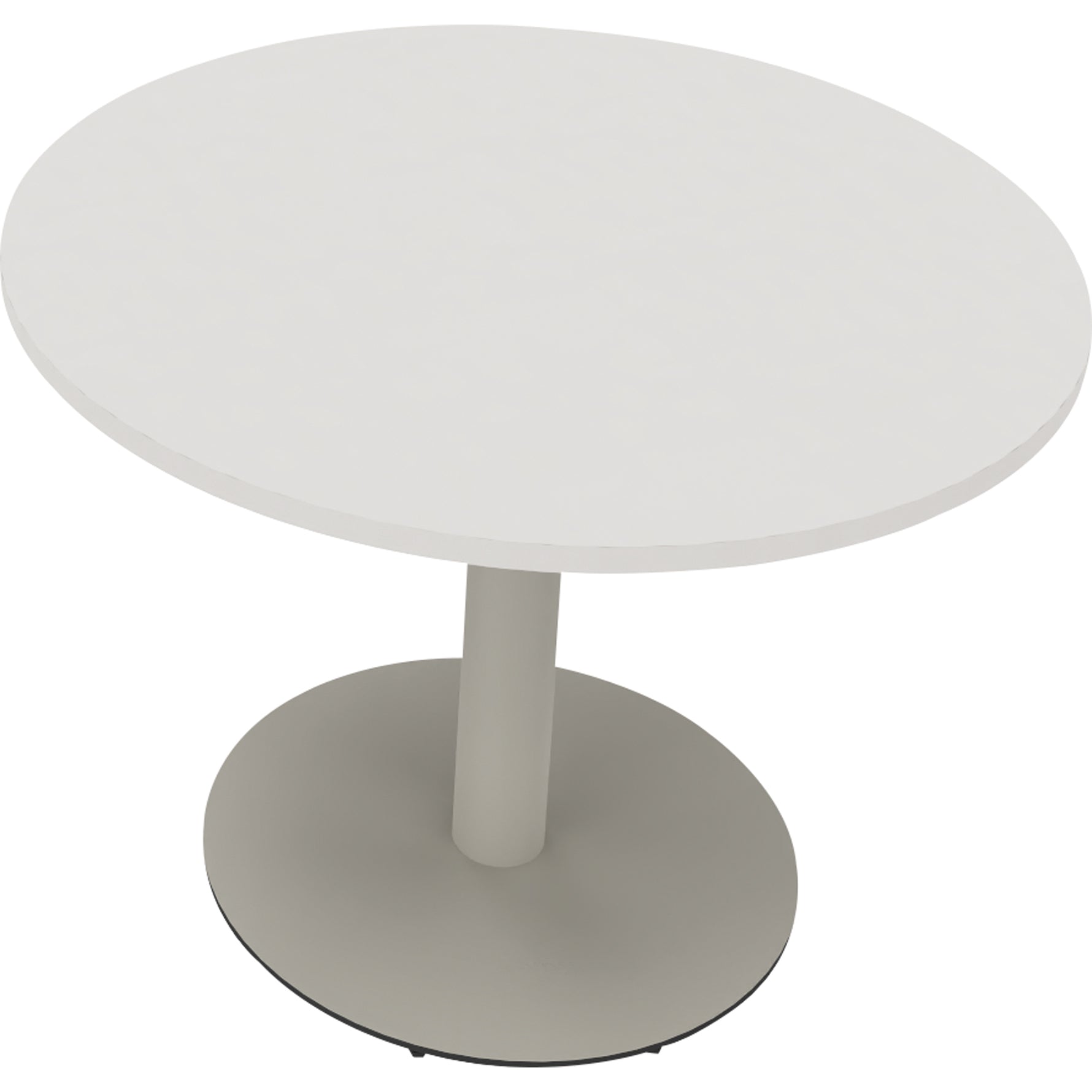 Neutralware Konferenztisch communication rund 1.000 x 720 mm (Ø x H) silberaluminium – Produktbild 3