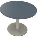 Neutralware Konferenztisch communication rund 1.000 x 720 mm (Ø x H) silberaluminium – Produktbild 2