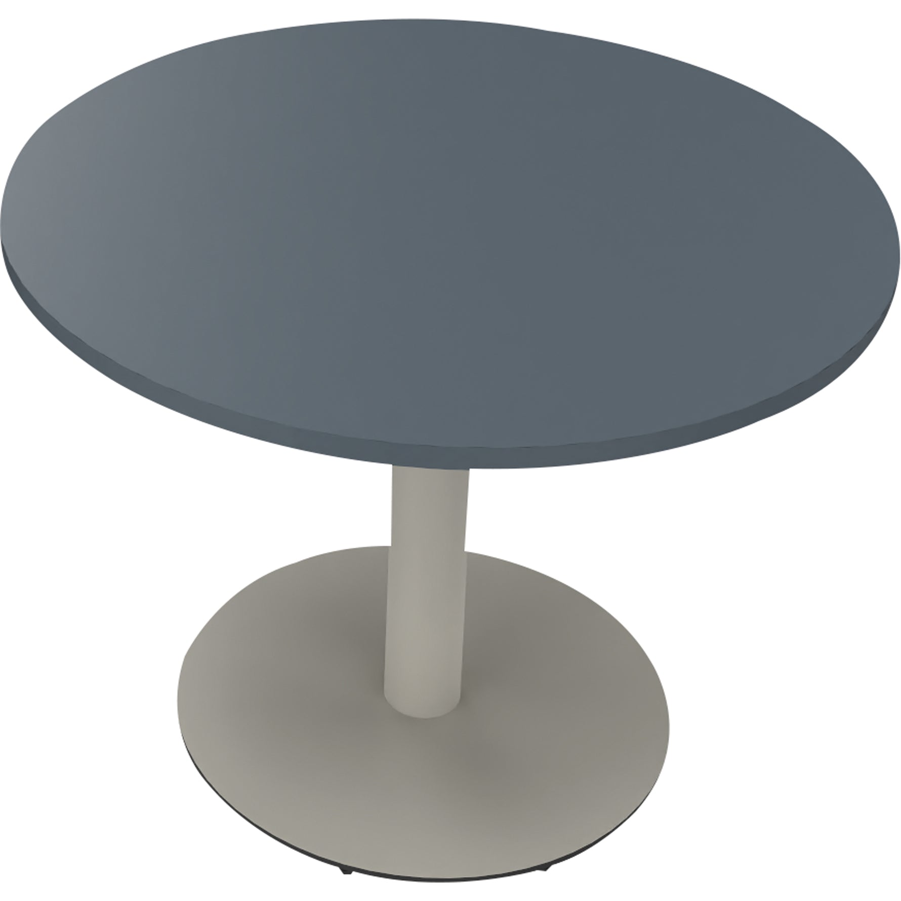 Neutralware Konferenztisch communication rund 1.000 x 720 mm (Ø x H) silberaluminium – Produktbild 2