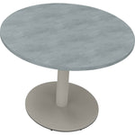 Konferenztisch communication rund 1.000 x 720 mm (Ø x H) silberaluminium
