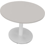 Neutralware Konferenztisch communication rund 1.000 x 720 mm (Ø x H) verkehrsweiß – Produktbild 4