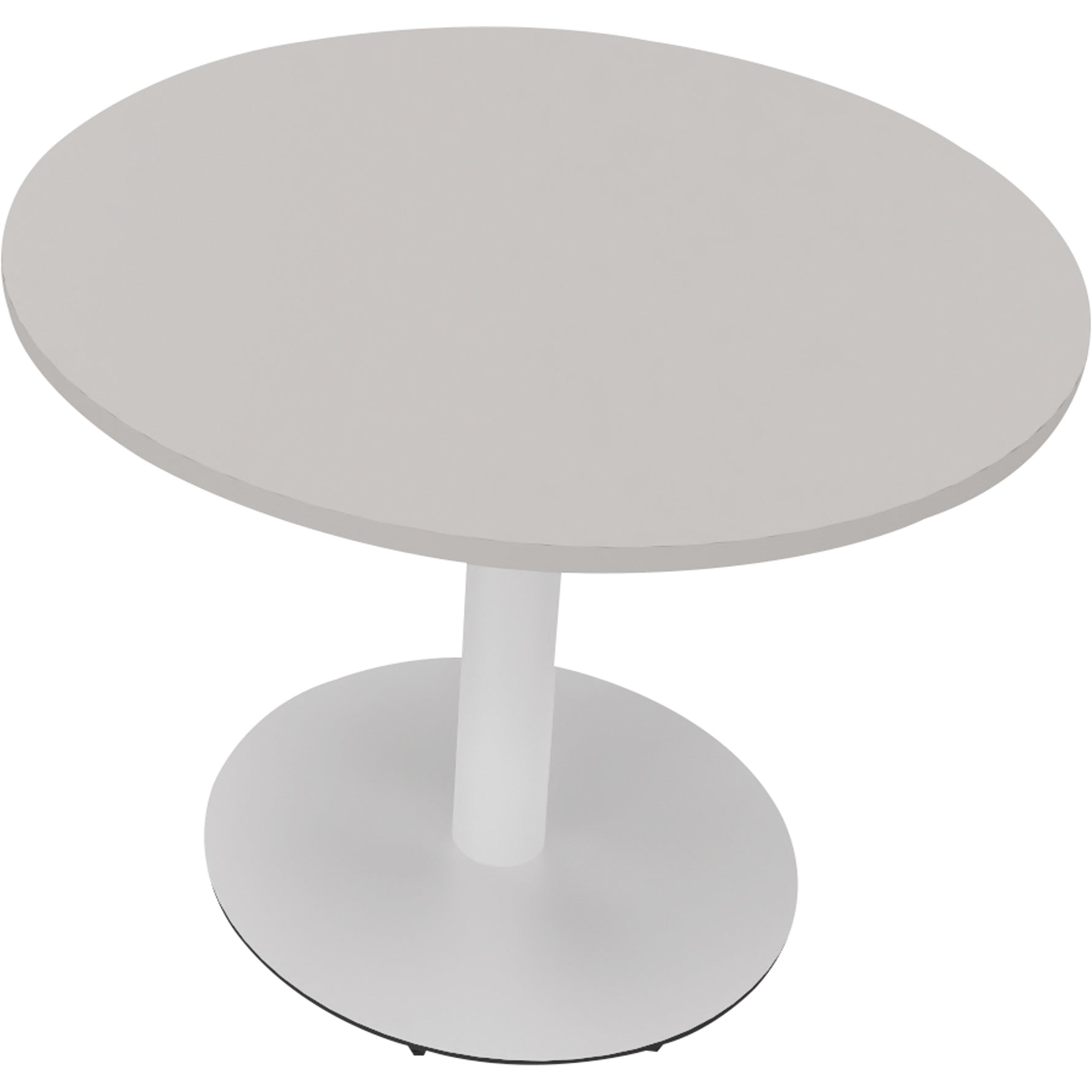 Neutralware Konferenztisch communication rund 1.000 x 720 mm (Ø x H) verkehrsweiß – Produktbild 4