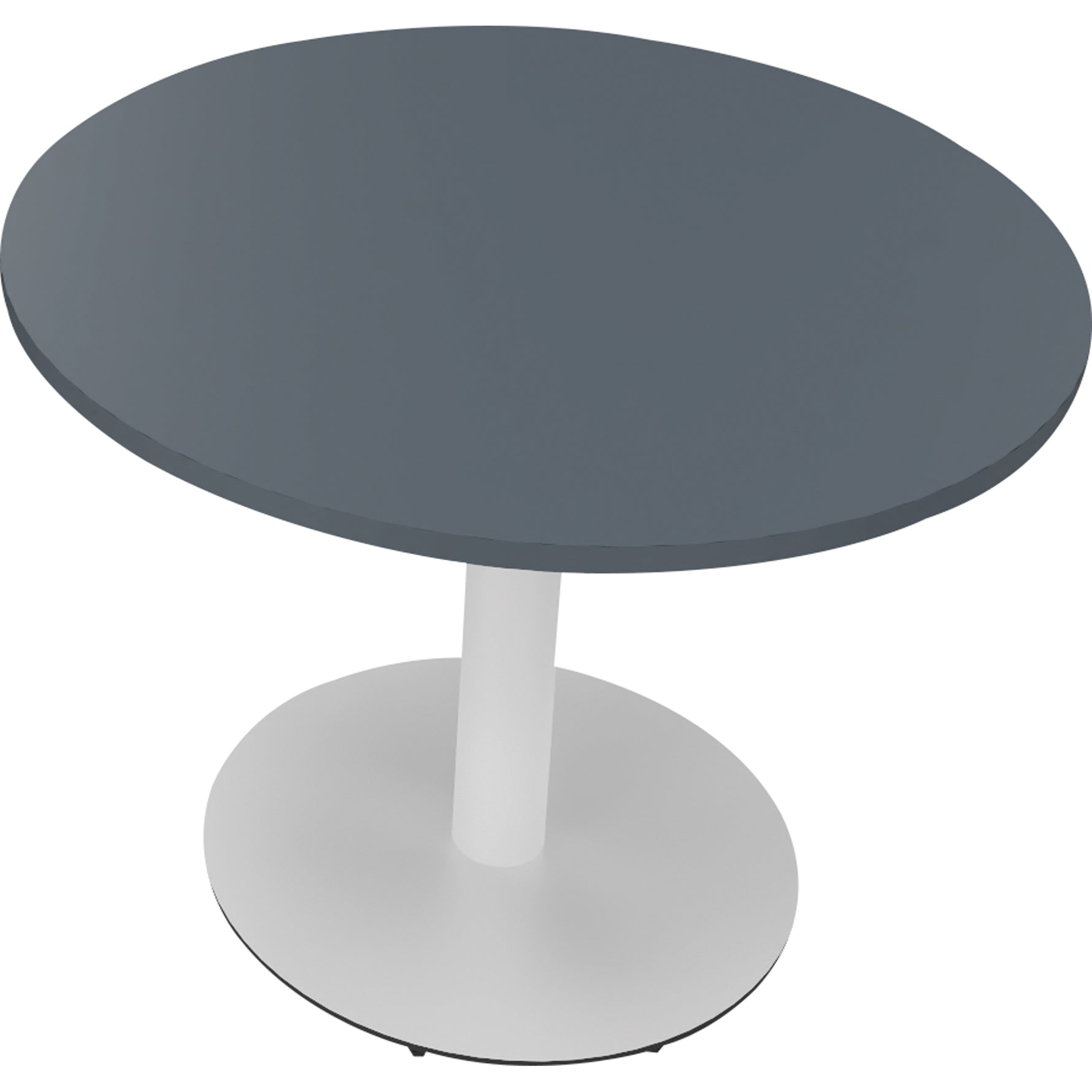 Neutralware Konferenztisch communication rund 1.000 x 720 mm (Ø x H) verkehrsweiß – Produktbild 5