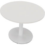 Neutralware Konferenztisch communication rund 1.000 x 720 mm (Ø x H) verkehrsweiß
