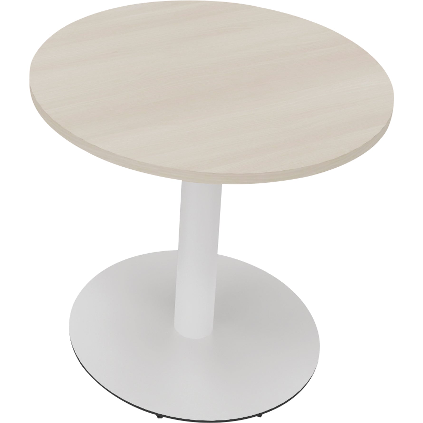 Neutralware Konferenztisch communication rund 800 x 720 mm (Ø x H) verkehrsweiß – Produktbild 3