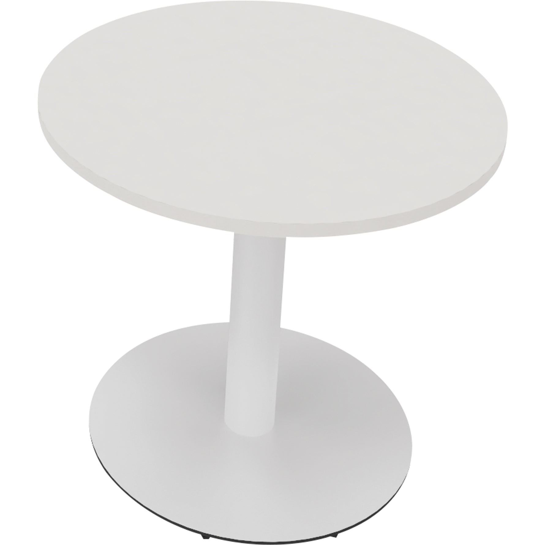 Neutralware Konferenztisch communication rund 800 x 720 mm (Ø x H) verkehrsweiß