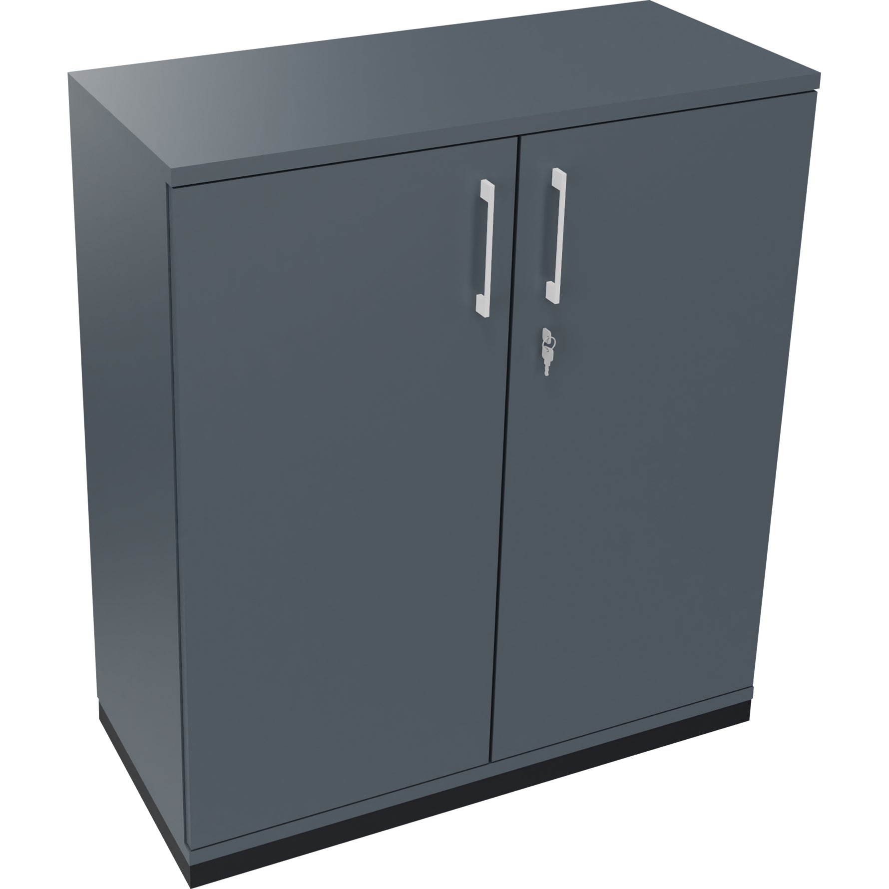 Neutralware Flügeltürenschrank endless 1.000 x 1.133 x 442 mm (B x H x T) anthrazit metallic – Produktbild 5