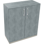 Flügeltürenschrank endless 1.000 x 1.133 x 442 mm (B x H x T) silberaluminium