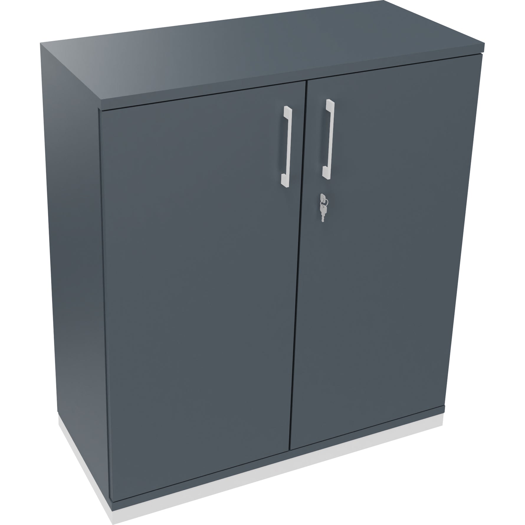 Neutralware Flügeltürenschrank endless 1.000 x 1.133 x 442 mm (B x H x T) verkehrsweiß – Produktbild 5