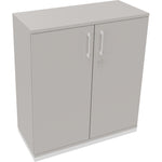 Neutralware Flügeltürenschrank endless 1.000 x 1.133 x 442 mm (B x H x T) verkehrsweiß – Produktbild 4