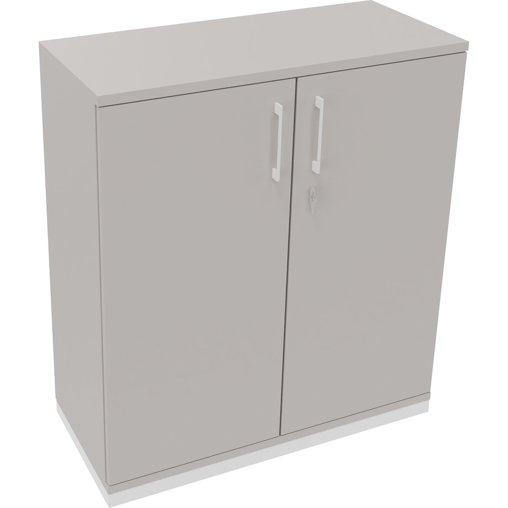 Neutralware Flügeltürenschrank endless 1.000 x 1.133 x 442 mm (B x H x T) verkehrsweiß – Produktbild 4