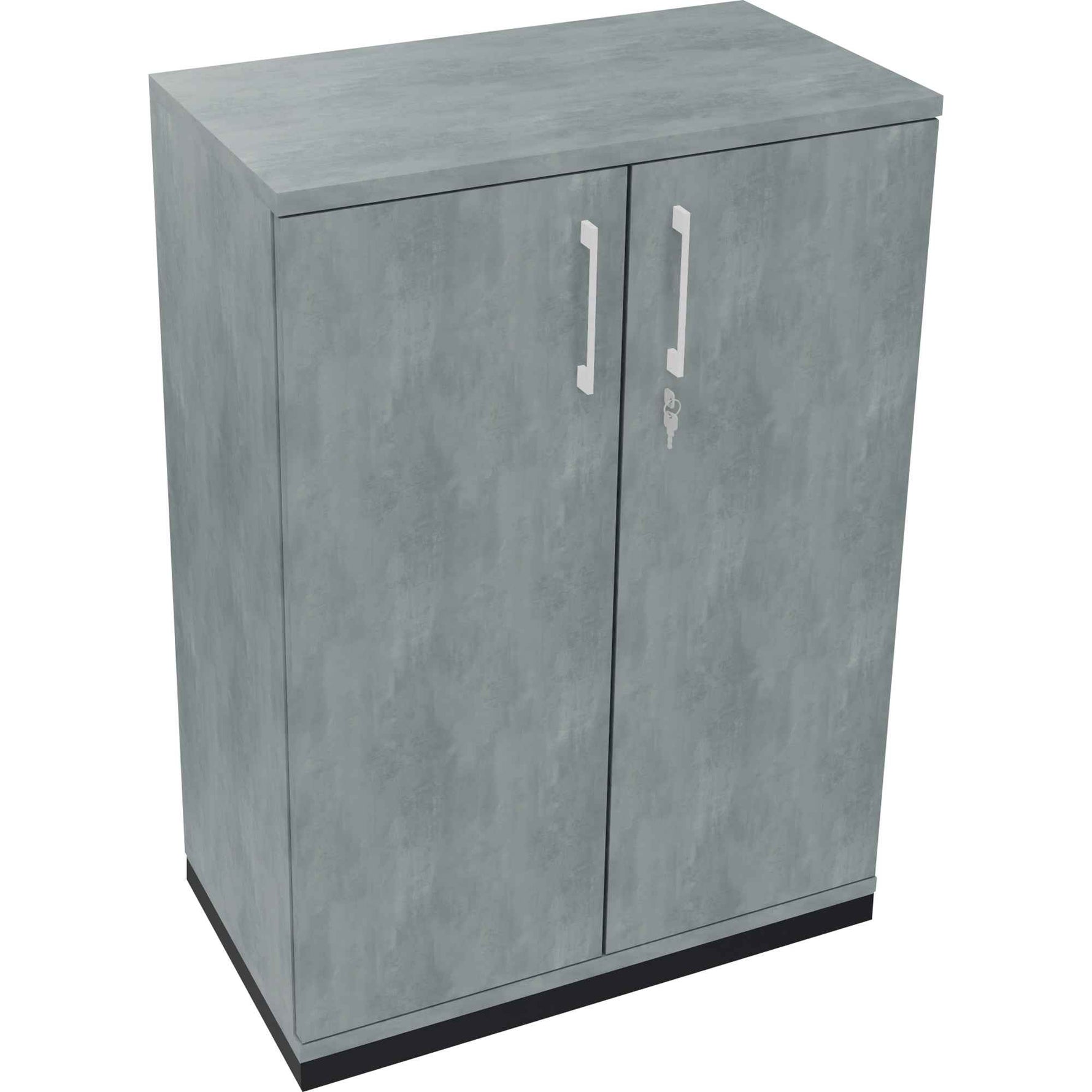 Flügeltürenschrank endless 800 x 1.133 x 442 mm (B x H x T) anthrazit metallic