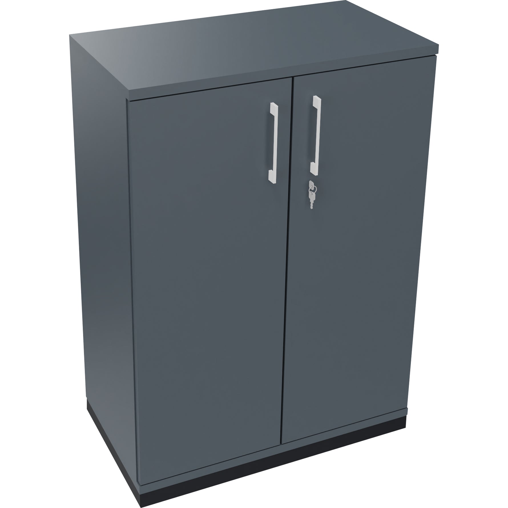 Neutralware Flügeltürenschrank endless 800 x 1.133 x 442 mm (B x H x T) anthrazit metallic – Produktbild 5