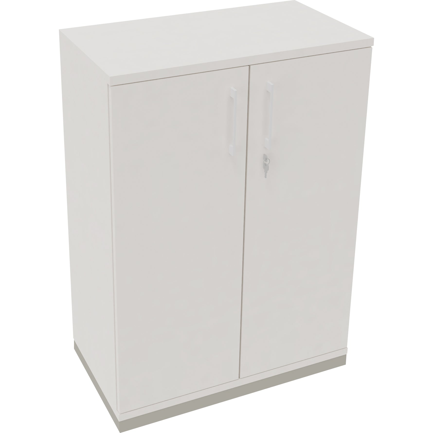 Neutralware Flügeltürenschrank endless 800 x 1.133 x 442 mm (B x H x T) silberaluminium – Produktbild 2