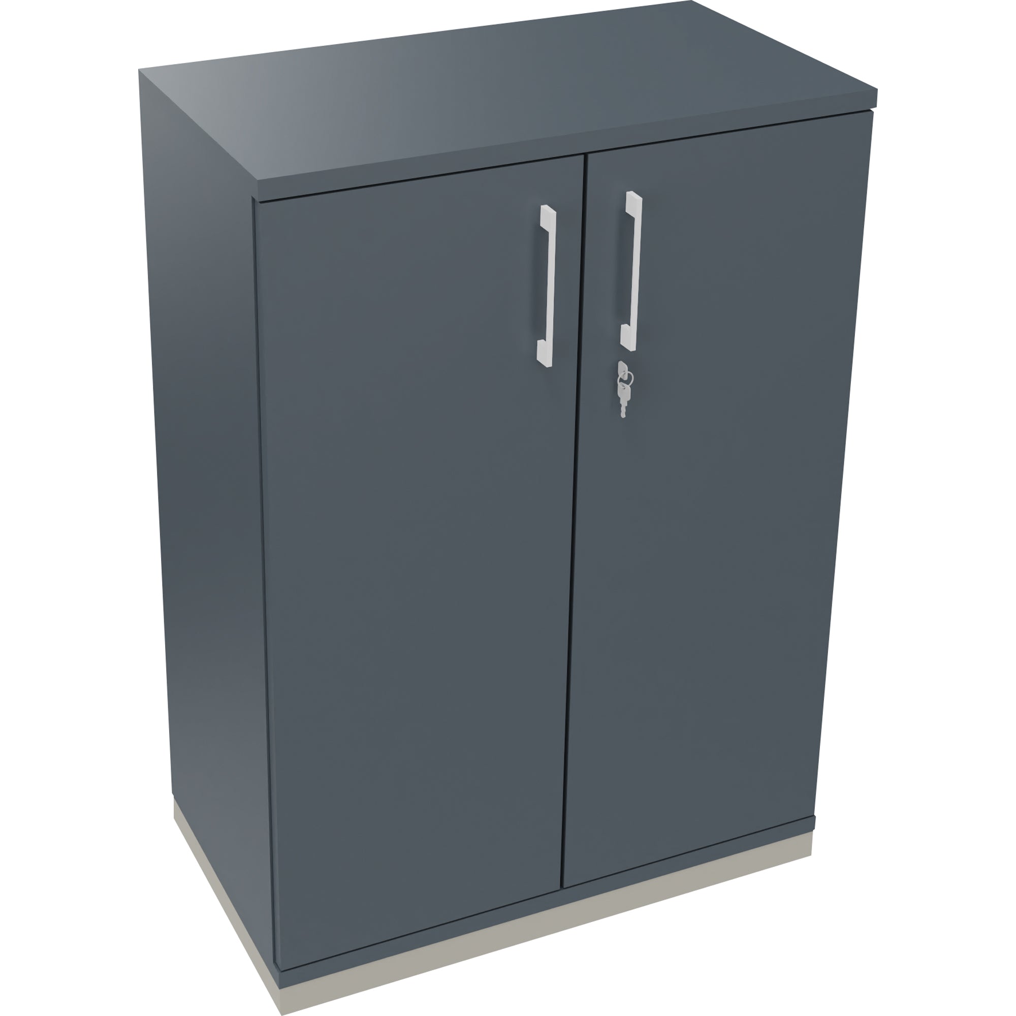 Neutralware Flügeltürenschrank endless 800 x 1.133 x 442 mm (B x H x T) silberaluminium