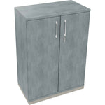 Flügeltürenschrank endless 800 x 1.133 x 442 mm (B x H x T) silberaluminium