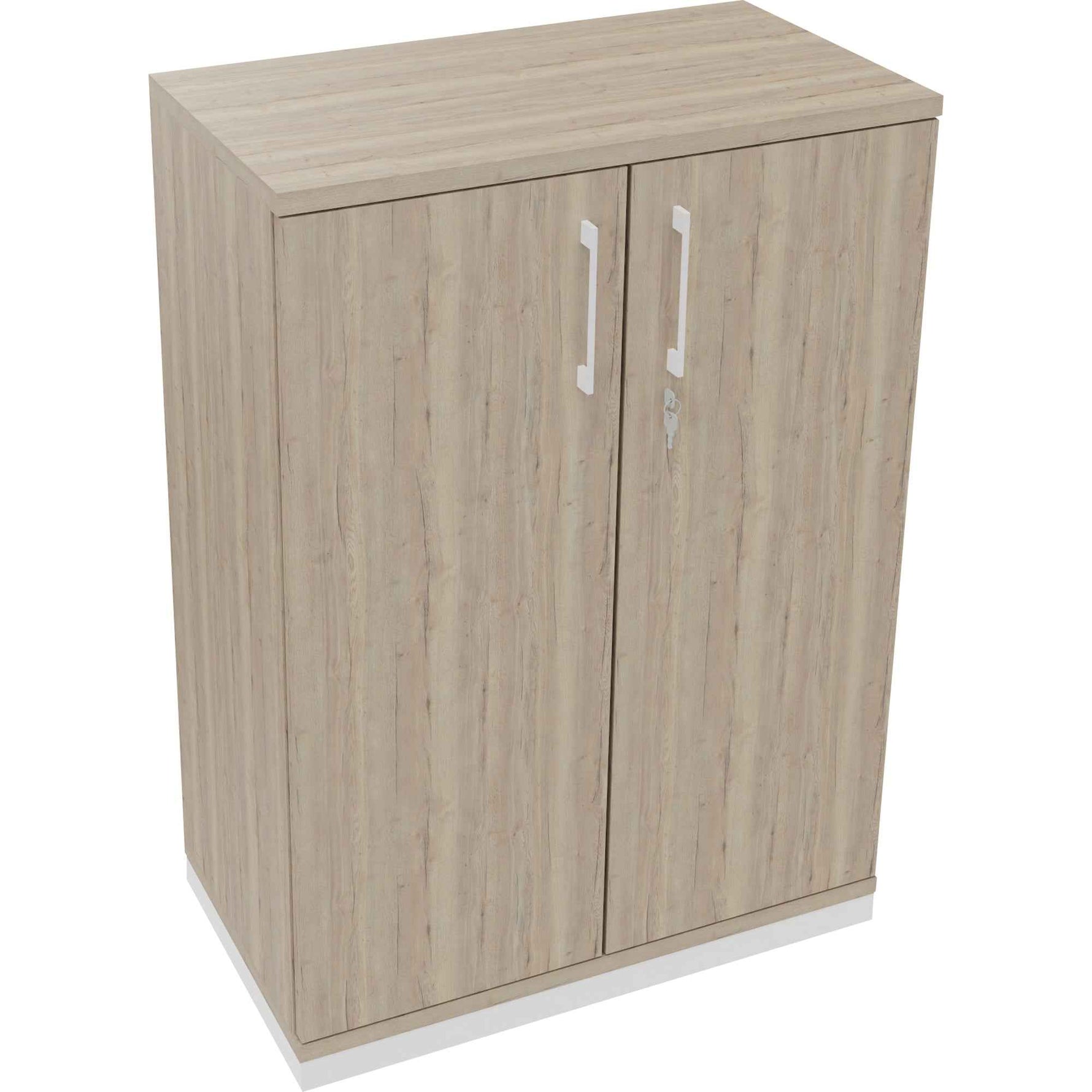 Flügeltürenschrank endless 800 x 1.133 x 442 mm (B x H x T) verkehrsweiß