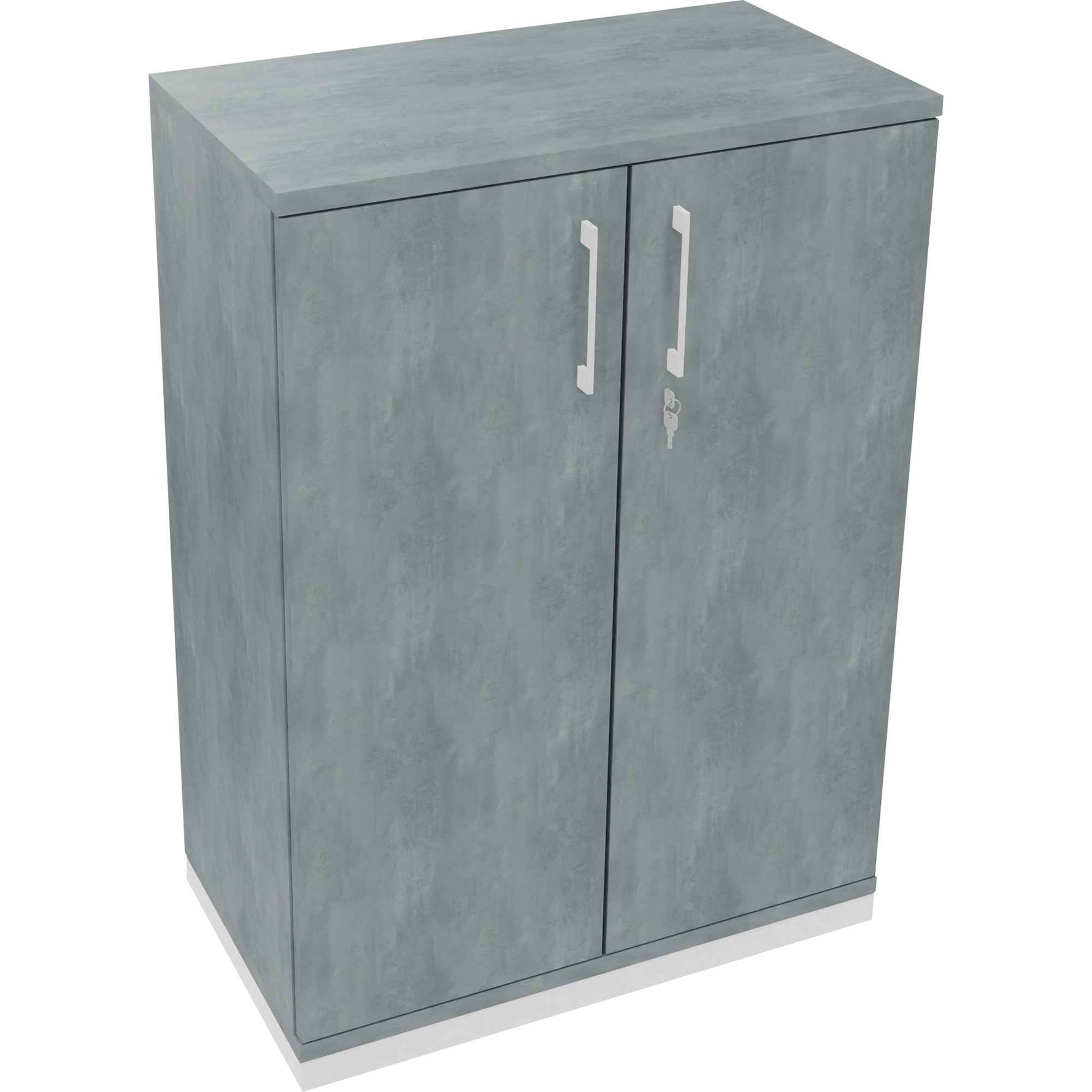 Flügeltürenschrank endless 800 x 1.133 x 442 mm (B x H x T) verkehrsweiß