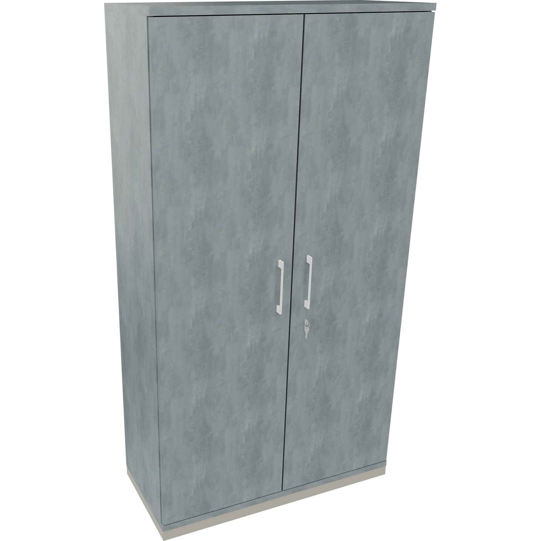Flügeltürenschrank endless 1.000 x 1.869 x 442 mm (B x H x T) silberaluminium