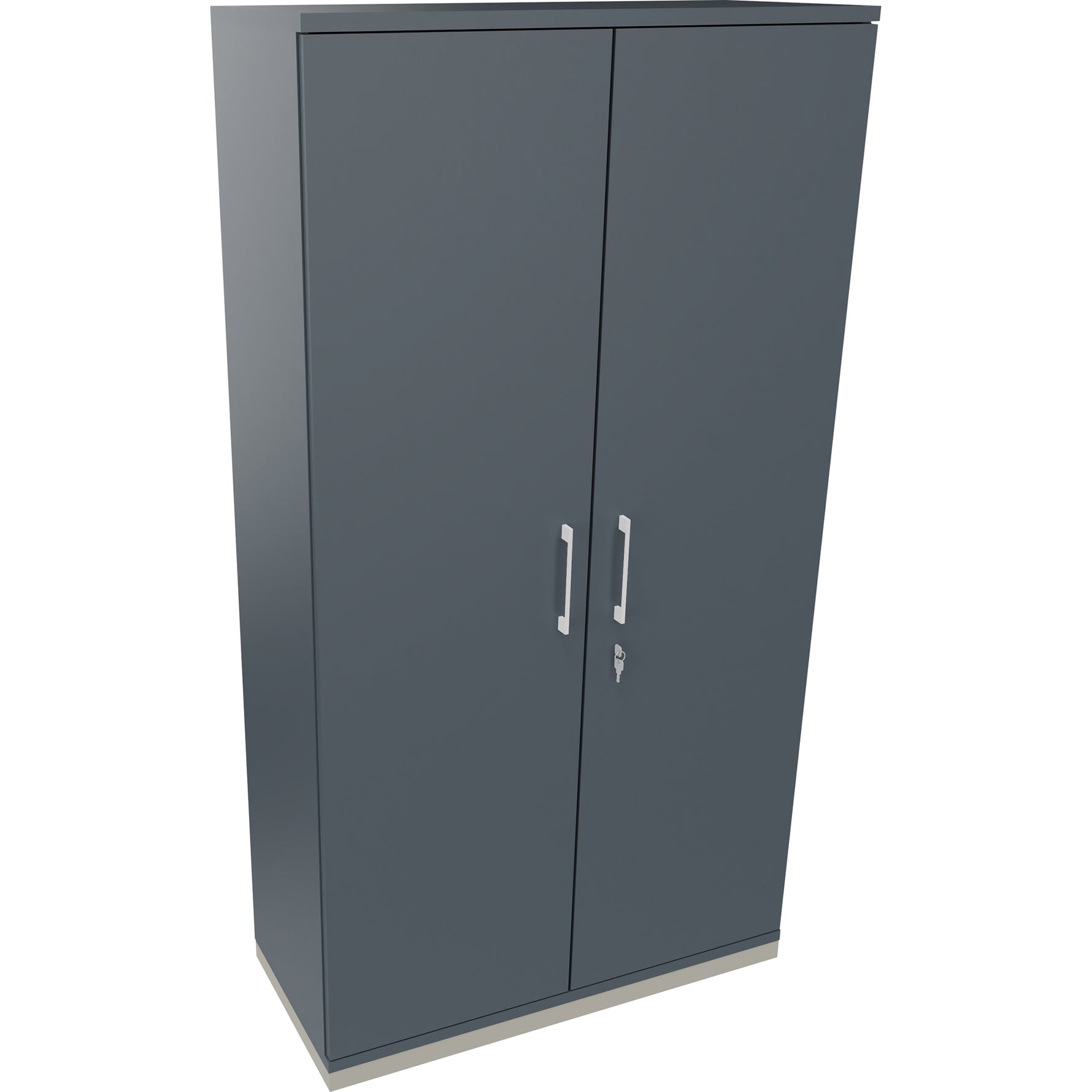 Neutralware Flügeltürenschrank endless 1.000 x 1.869 x 442 mm (B x H x T) silberaluminium – Produktbild 5