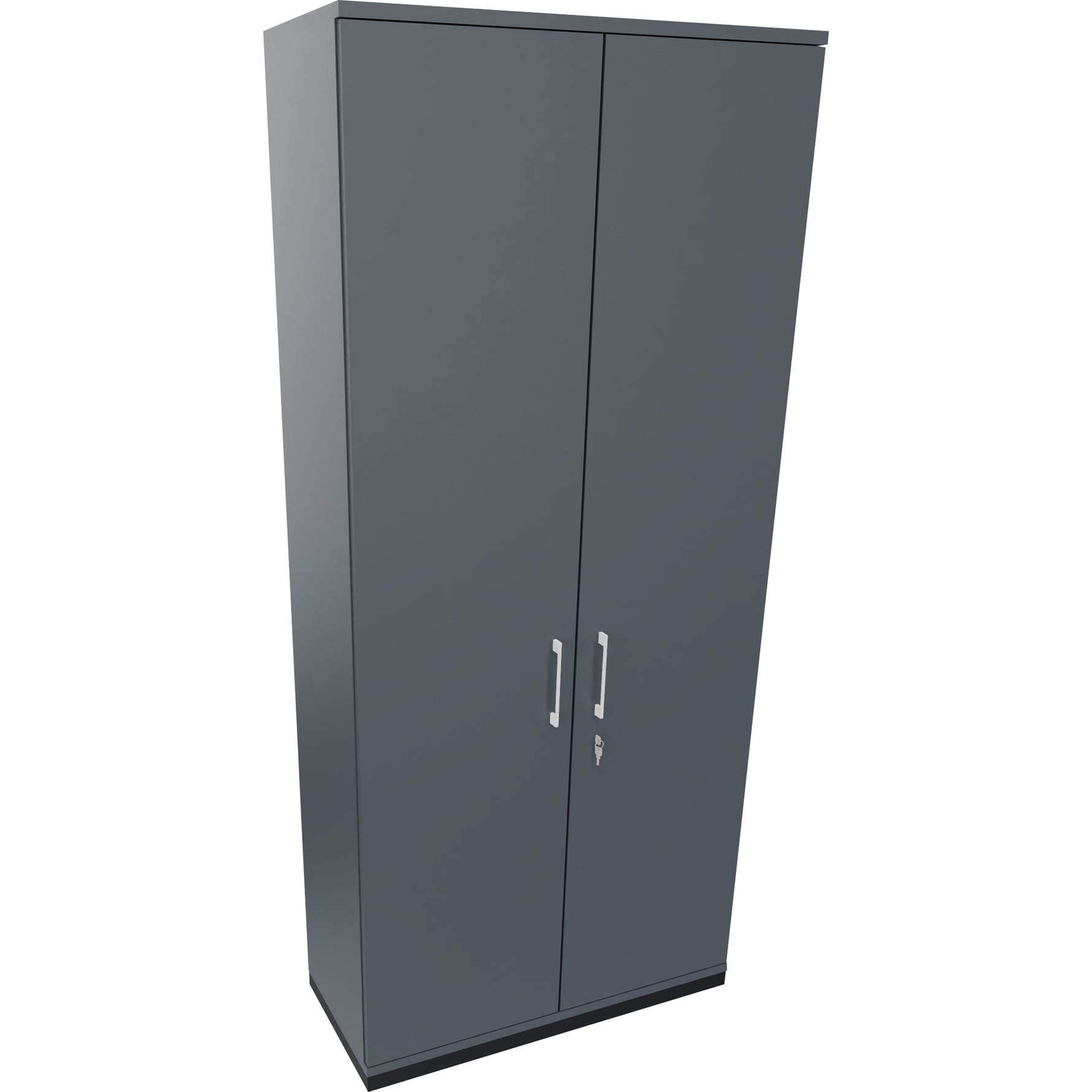 Neutralware Flügeltürenschrank endless 1.000 x 2.221 x 442 mm (B x H x T) anthrazit metallic – Produktbild 5