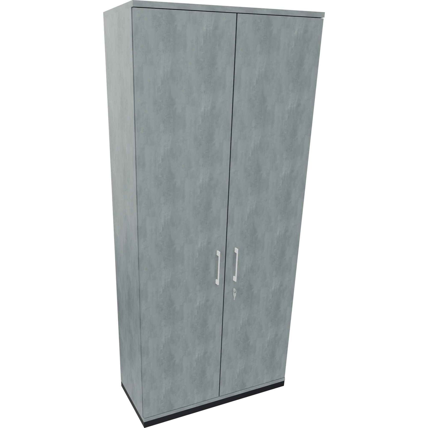 Flügeltürenschrank endless 1.000 x 2.221 x 442 mm (B x H x T) anthrazit metallic