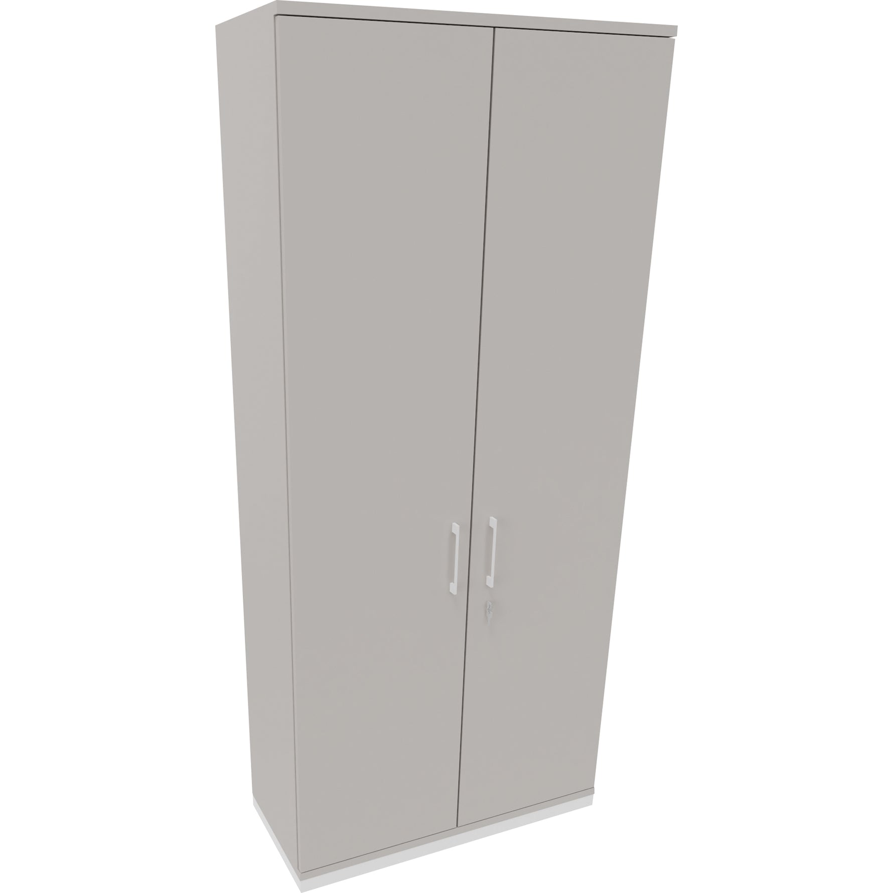 Neutralware Flügeltürenschrank endless 1.000 x 2.221 x 442 mm (B x H x T) verkehrsweiß – Produktbild 4