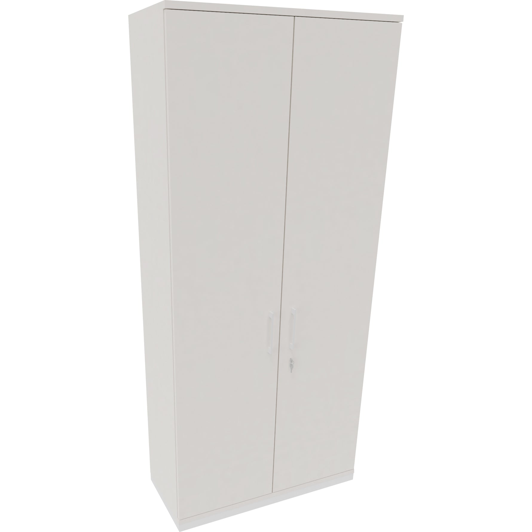 Neutralware Flügeltürenschrank endless 1.000 x 2.221 x 442 mm (B x H x T) verkehrsweiß