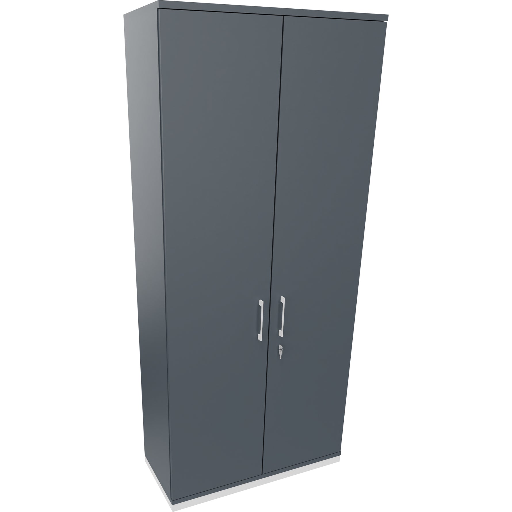 Neutralware Flügeltürenschrank endless 1.000 x 2.221 x 442 mm (B x H x T) verkehrsweiß – Produktbild 6