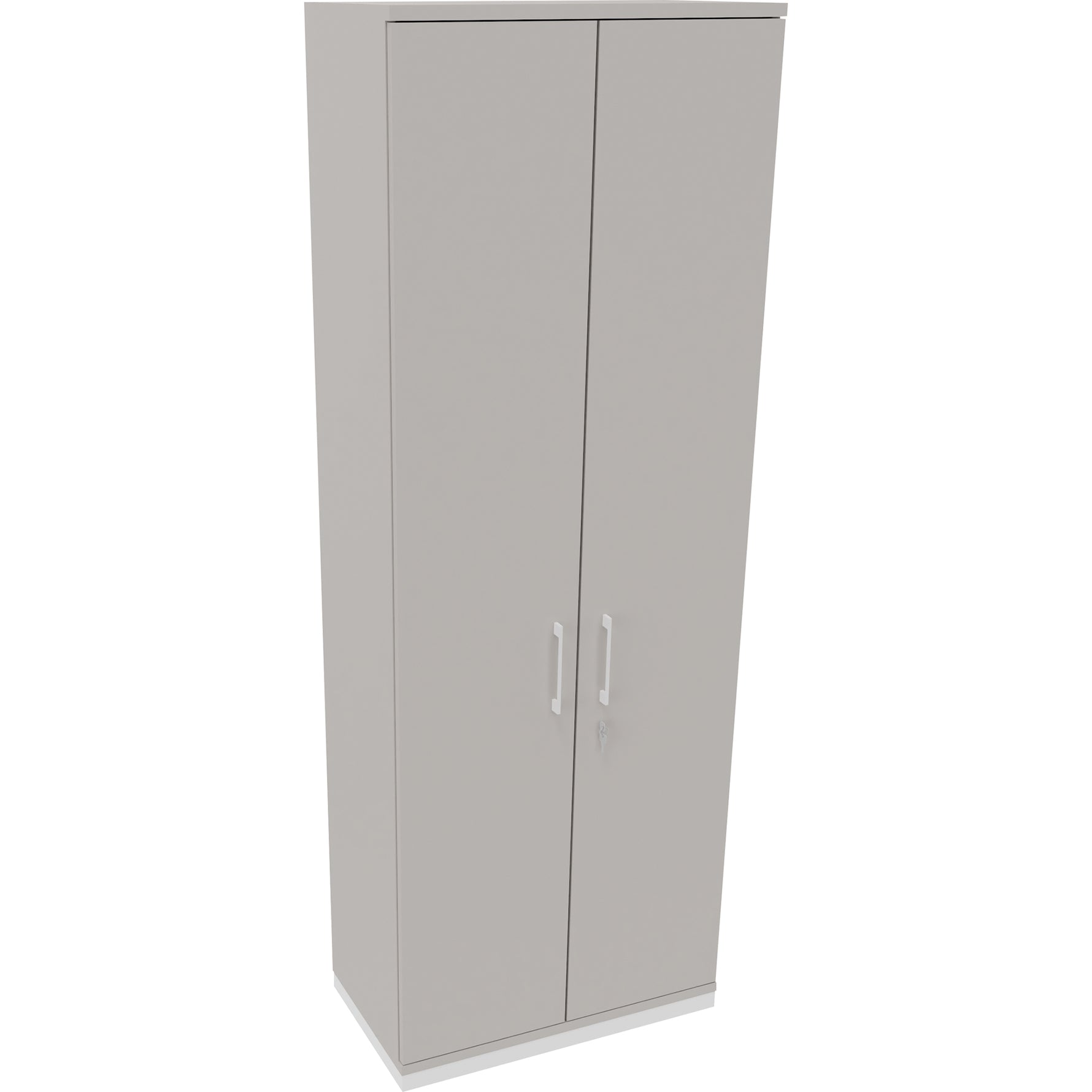 Neutralware Flügeltürenschrank endless 800 x 2.221 x 442 mm (B x H x T) verkehrsweiß – Produktbild 4