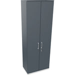 Neutralware Flügeltürenschrank endless 800 x 2.221 x 442 mm (B x H x T) verkehrsweiß – Produktbild 5