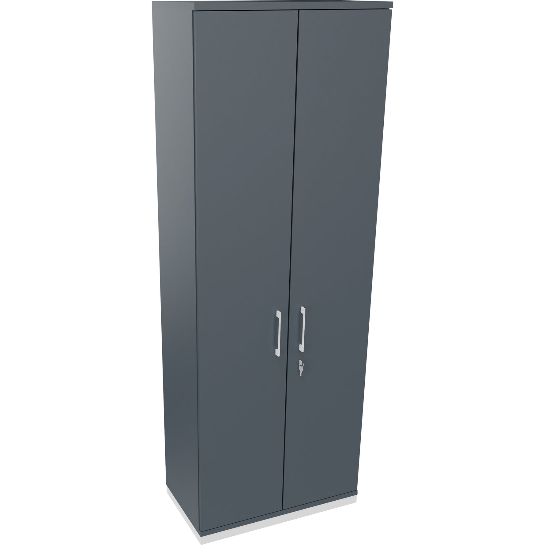 Neutralware Flügeltürenschrank endless 800 x 2.221 x 442 mm (B x H x T) verkehrsweiß – Produktbild 5